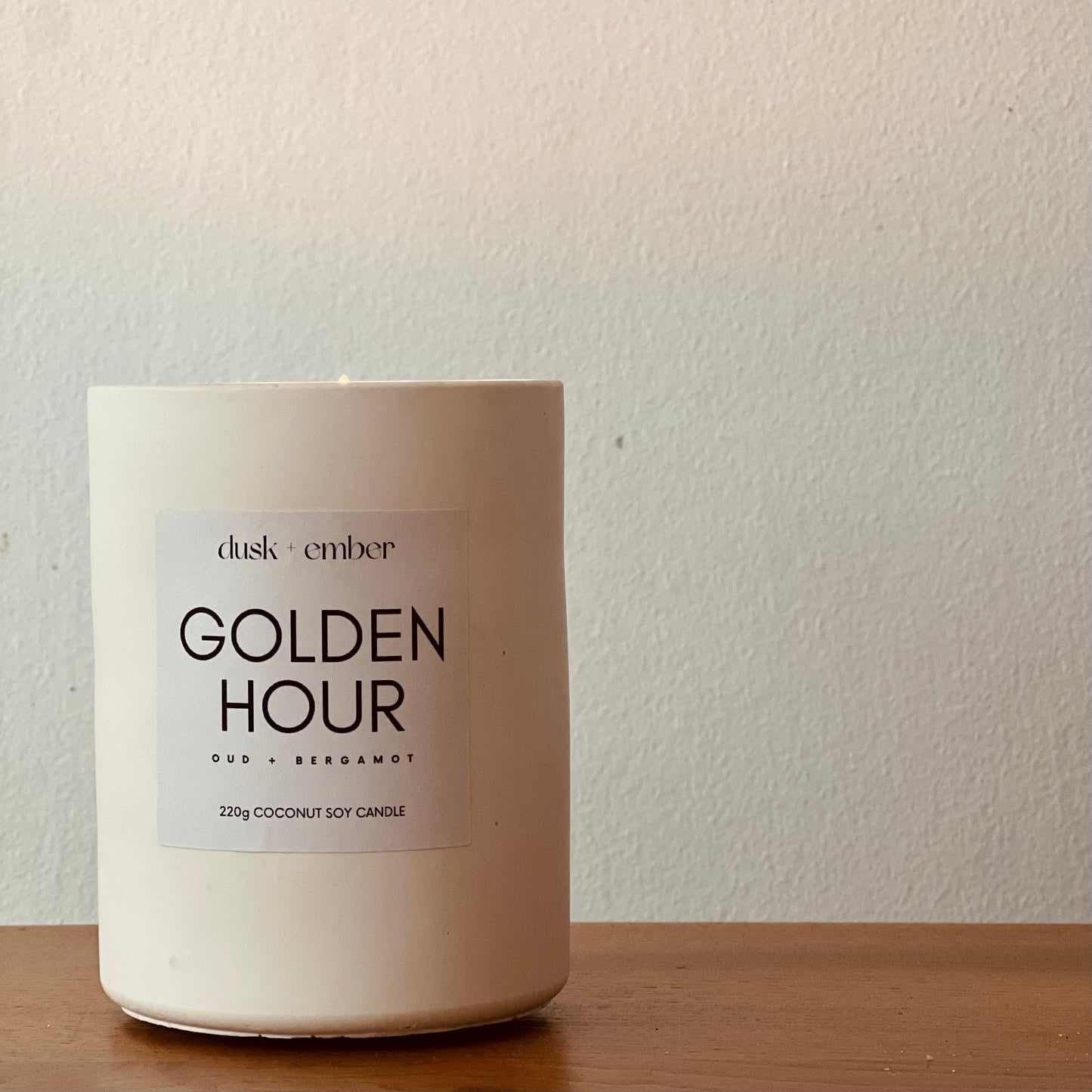 Golden Hour - 220g Concrete Candle